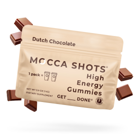 Mocca Shots Energy Gummies with Caffeine (Recover Post-Workout Supplement Gummies: 12Pack  Dutch Chocolate)